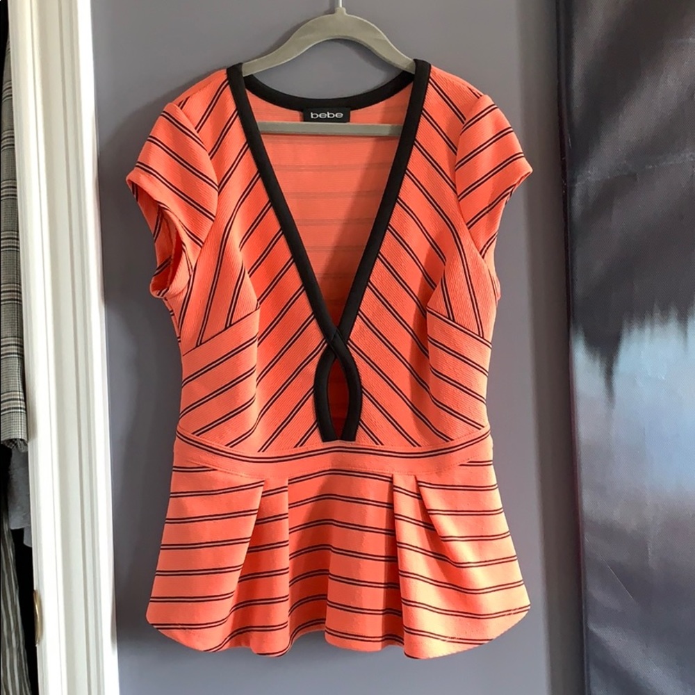Peplum work shirt